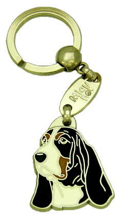 BASSET HOUND - pet ID tag, dog ID tags, pet tags, personalized pet tags MjavHov - engraved pet tags online